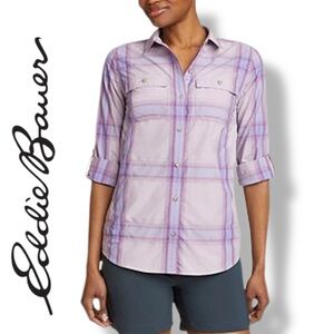 Eddie Bauer Women's Adventurer 3.0 Long-Sleeve Shirt Wisteria XS NWOT